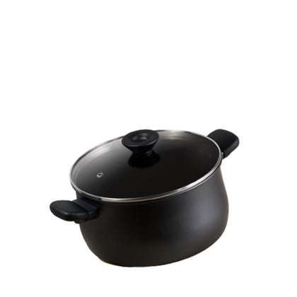 Meyer Nonstick 24cm 5.7L Hard Anodized Stockpot with Lid - Meyer Midnight Series (Induction) (MEY-81093)