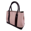 Mel&Co Pebbled Contrast Satchel Bag Pink