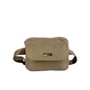 Mel&Co Nylon Waist Pouch With Front Flap Pocket Beige
