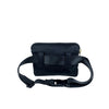 Mel&Co Nylon Waist Pouch With Front Flap Pocket Black