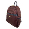 Mel&Co Nylon Backpack With Leather Trims - Reddish Brown