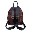 Mel&Co Nylon Backpack With Leather Trims - Reddish Brown