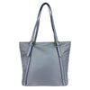 Mel&Co Nylon Double Handle Tote Bag Light Grey