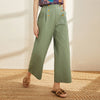 JA.SOCHA Mila Button Front Wide Leg Pants In Shale Green