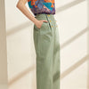 JA.SOCHA Mila Button Front Wide Leg Pants In Shale Green