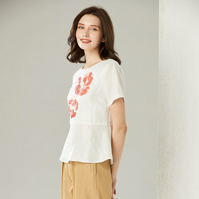 JA.SOCHA Poppy Embellishment Top