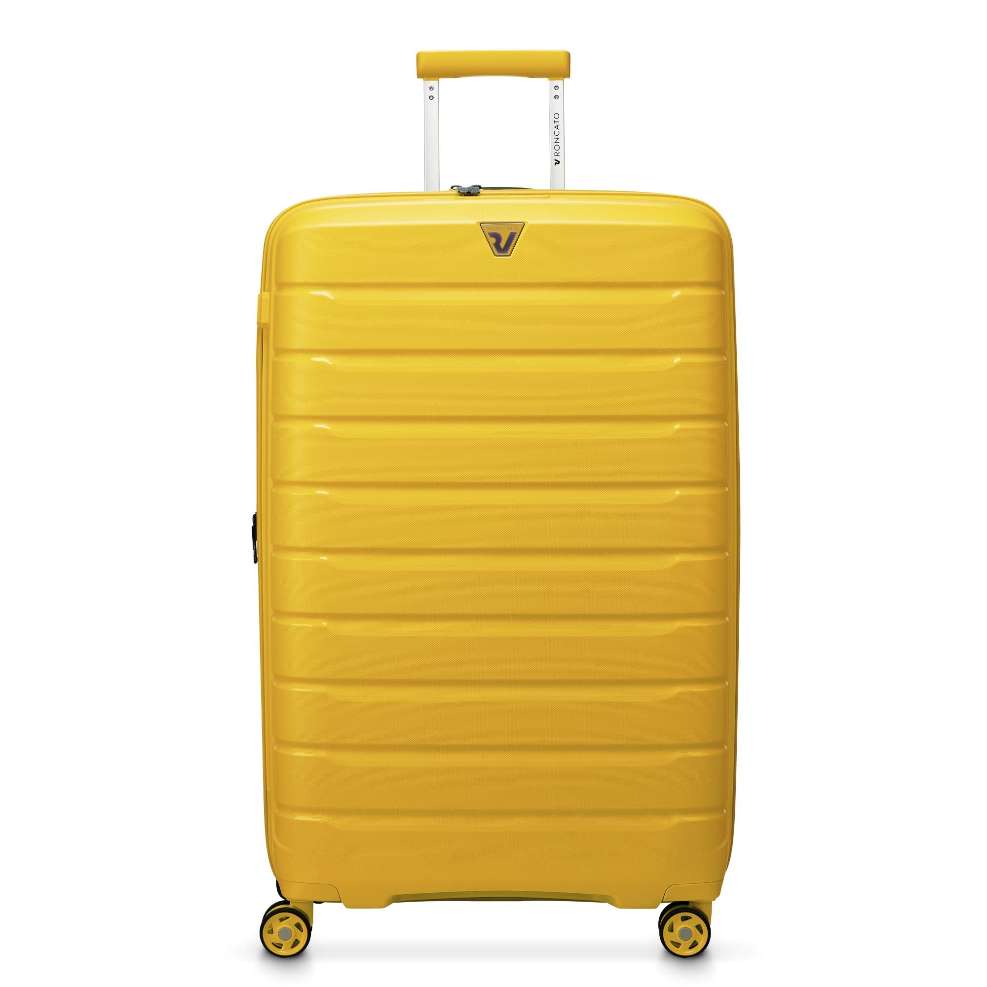 RONCATO 78cm B-Flying Polypropylene Double-Wheel Expandable Hard Case Spinner Luggage - Giallo Sole