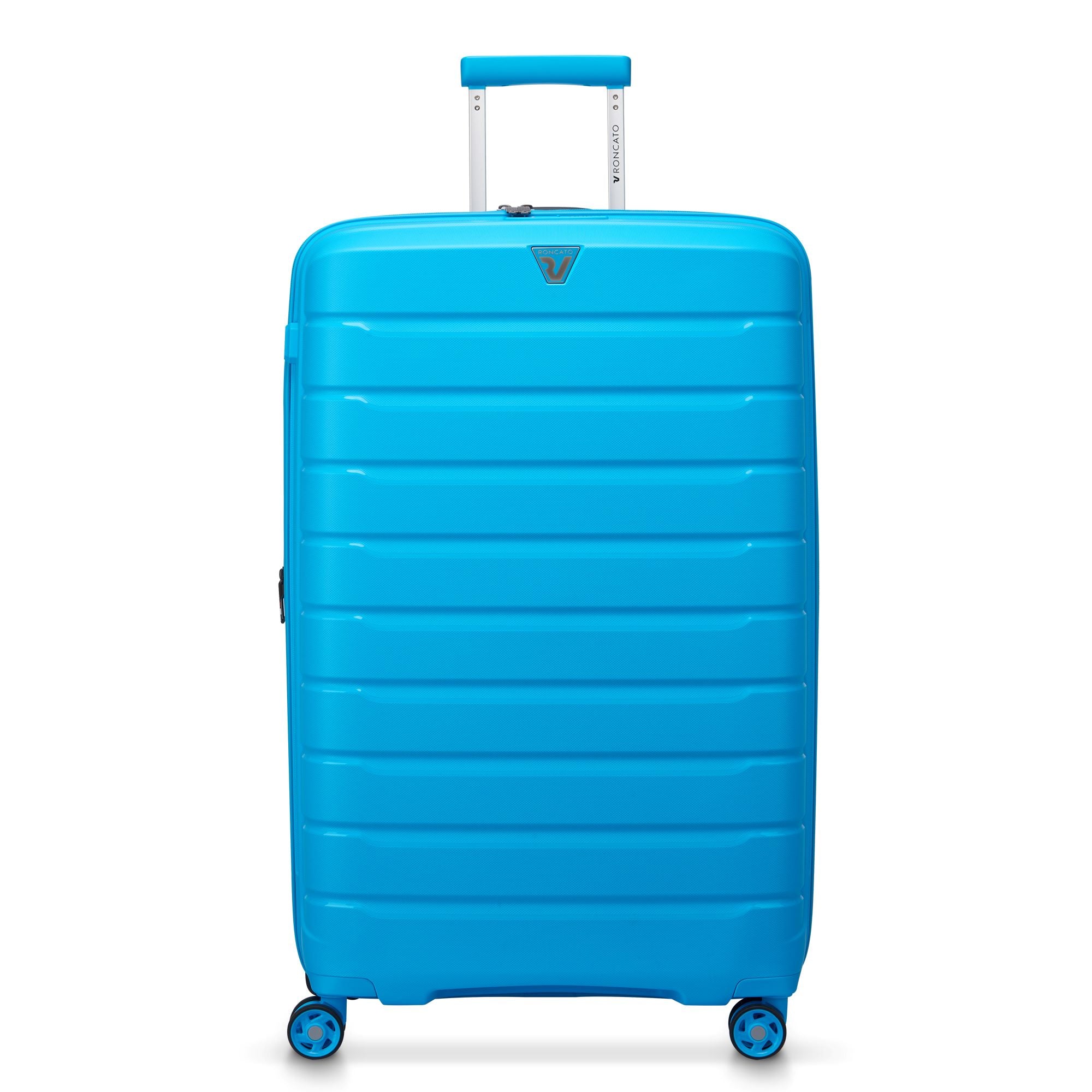 RONCATO 78cm B-Flying Polypropylene Double-Wheel Expandable Hard Case Spinner Luggage - Azzurro Cielo