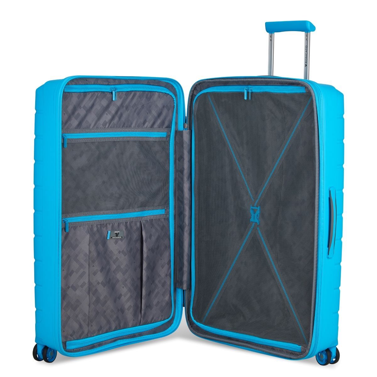 RONCATO 78cm B-Flying Polypropylene Double-Wheel Expandable Hard Case Spinner Luggage - Azzurro Cielo