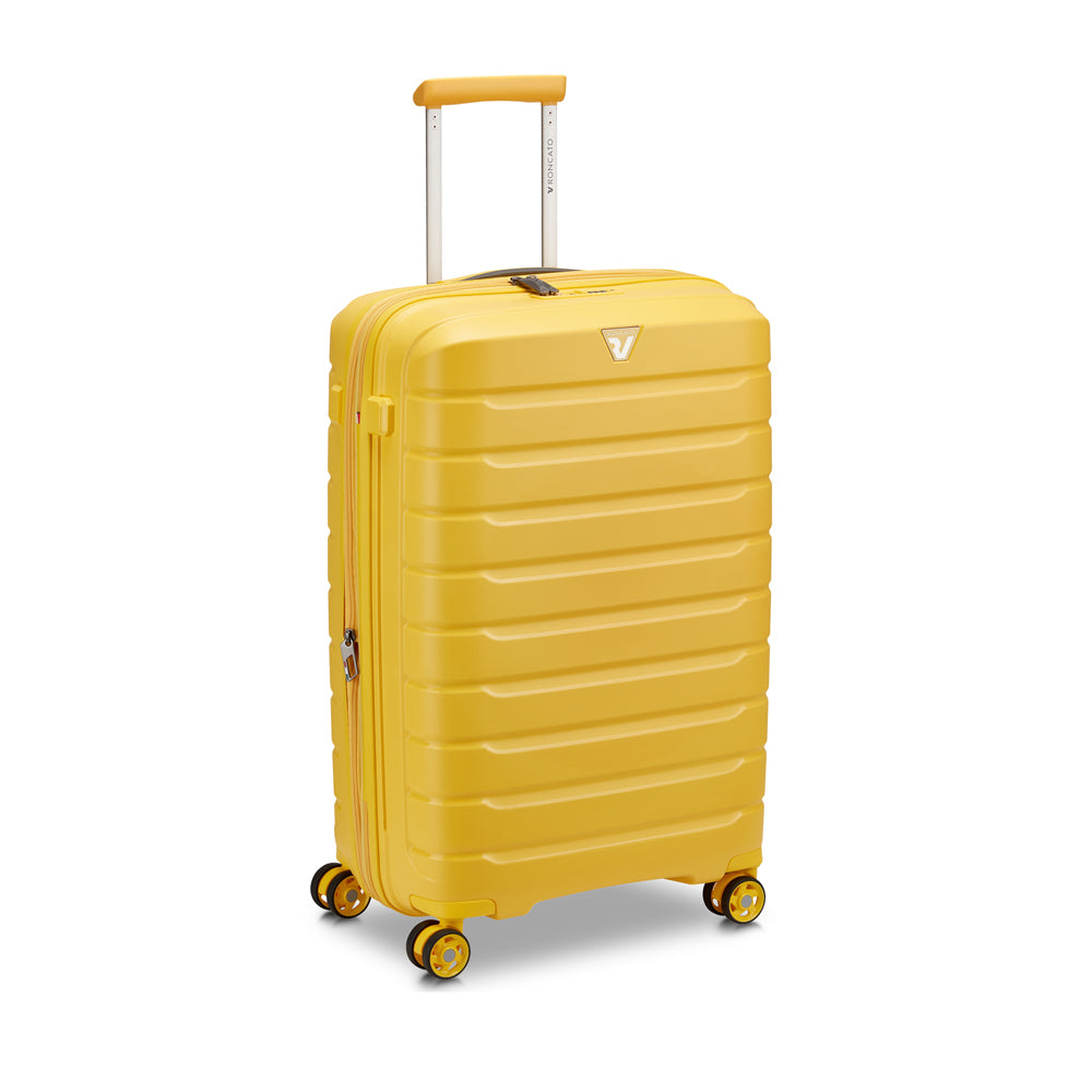 RONCATO 68cm B-Flying Polypropylene Double-Wheel Expandable Hard Case Spinner Luggage - Giallo Sole