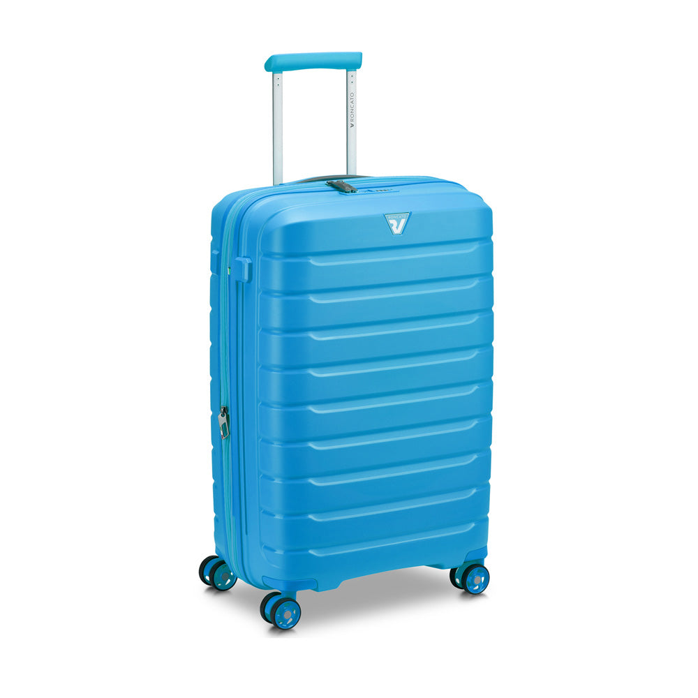 RONCATO 68cm B-Flying Polypropylene Double-Wheel Expandable Hard Case Spinner Luggage - Azzurro Cielo