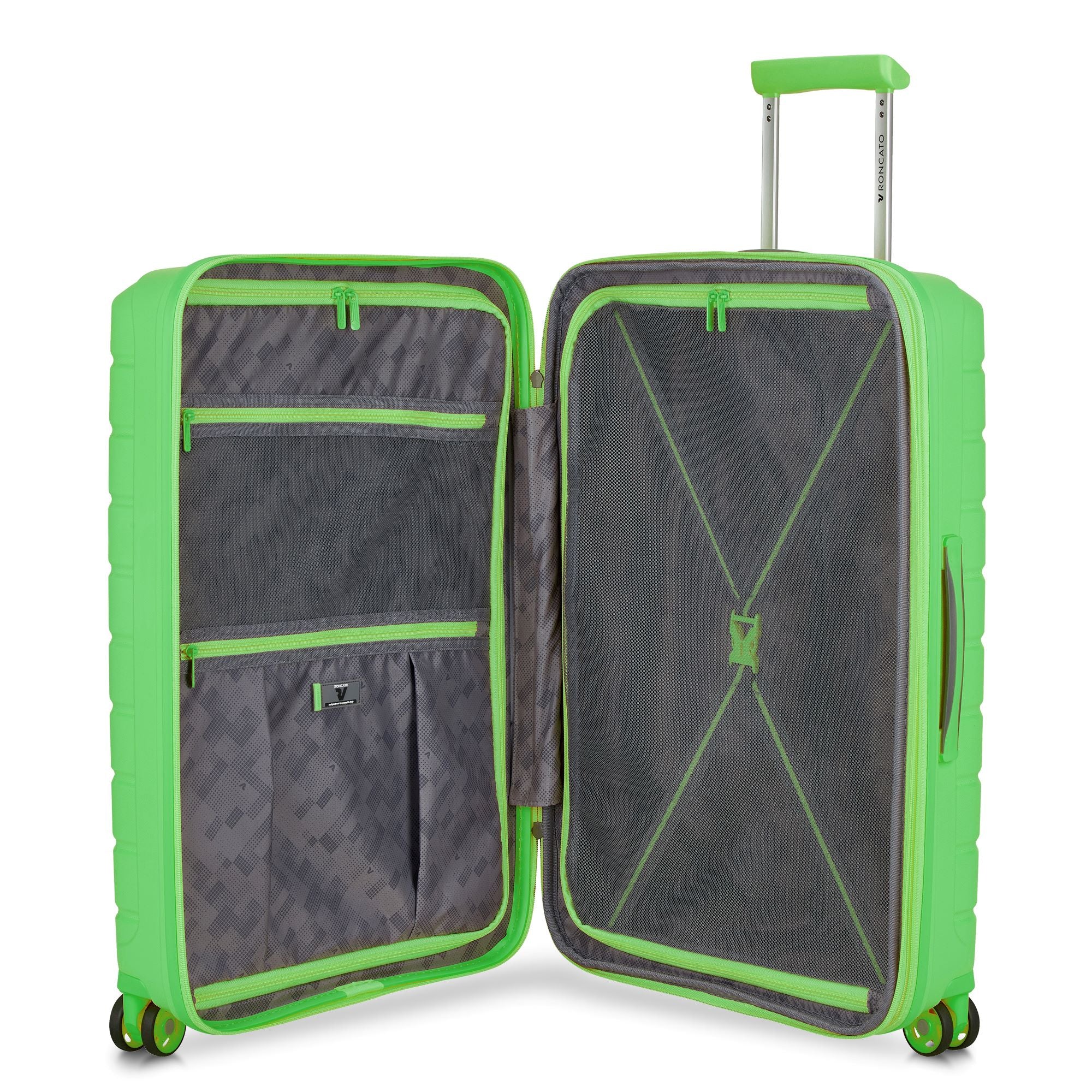 RONCATO 68cm B-Flying Polypropylene Double-Wheel Expandable Hard Case Spinner Luggage - Verde Lime