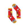 RAD RUSSEL Flying Iron Man Kids Socks - Ages 2 to 7 - Red