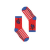 RAD RUSSEL Spider-Man Kids Socks - Ages 2 to 7 - Red