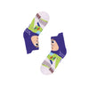RAD RUSSEL Buzz Lightyear Kids Socks - Ages 2 to 7 - White
