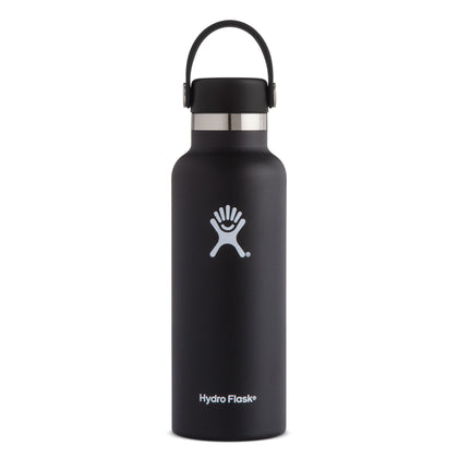 Hydro Flask 18oz Standard Mouth with Flex Cap - Black (532ml)