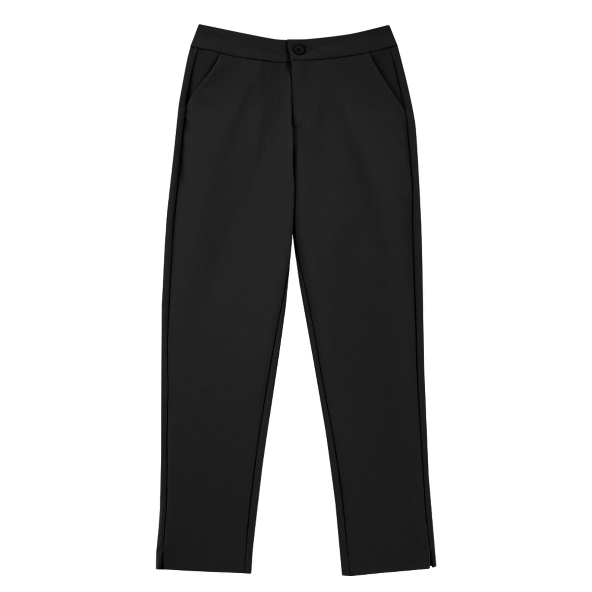 ENRO High Waisted Capri Pants With Side Pockets Black OG Singapore