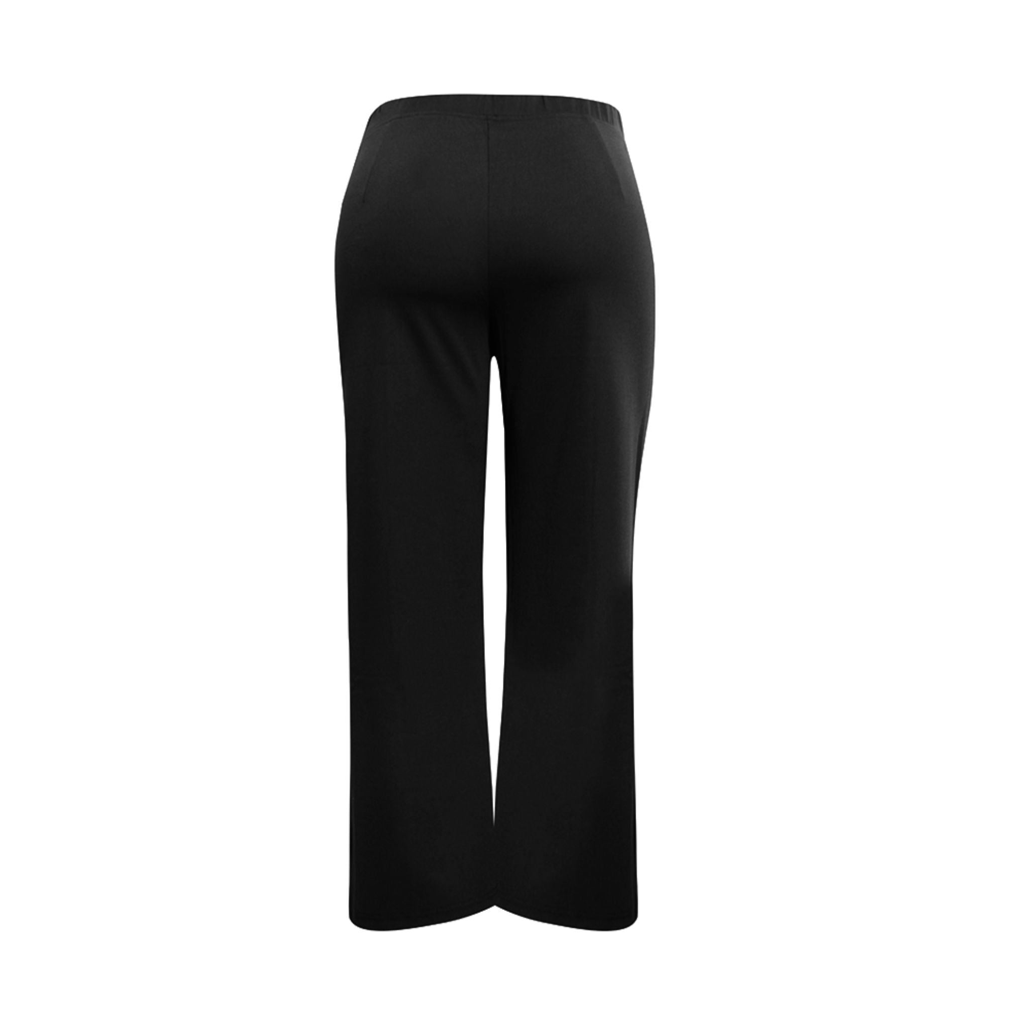 ENRO Pintuck Pleat Wide Leg Pants - Black