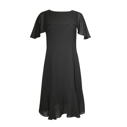 Sarrer Chiffon Dress - Black