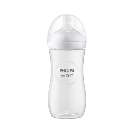 Philips Avent Natural Response Baby Bottle 11oz/330ml 3m+ (1 Bottle - Flow 4 Nipple) (SCY906-01)