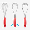DreamFarm Stainless Steel Nylon Whisk Red Flisk (SH-DFFK5721-RD)