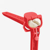 DreamFarm Stainless Steel Nylon Garlic Press - Red (SH-DFGA5622-RD)