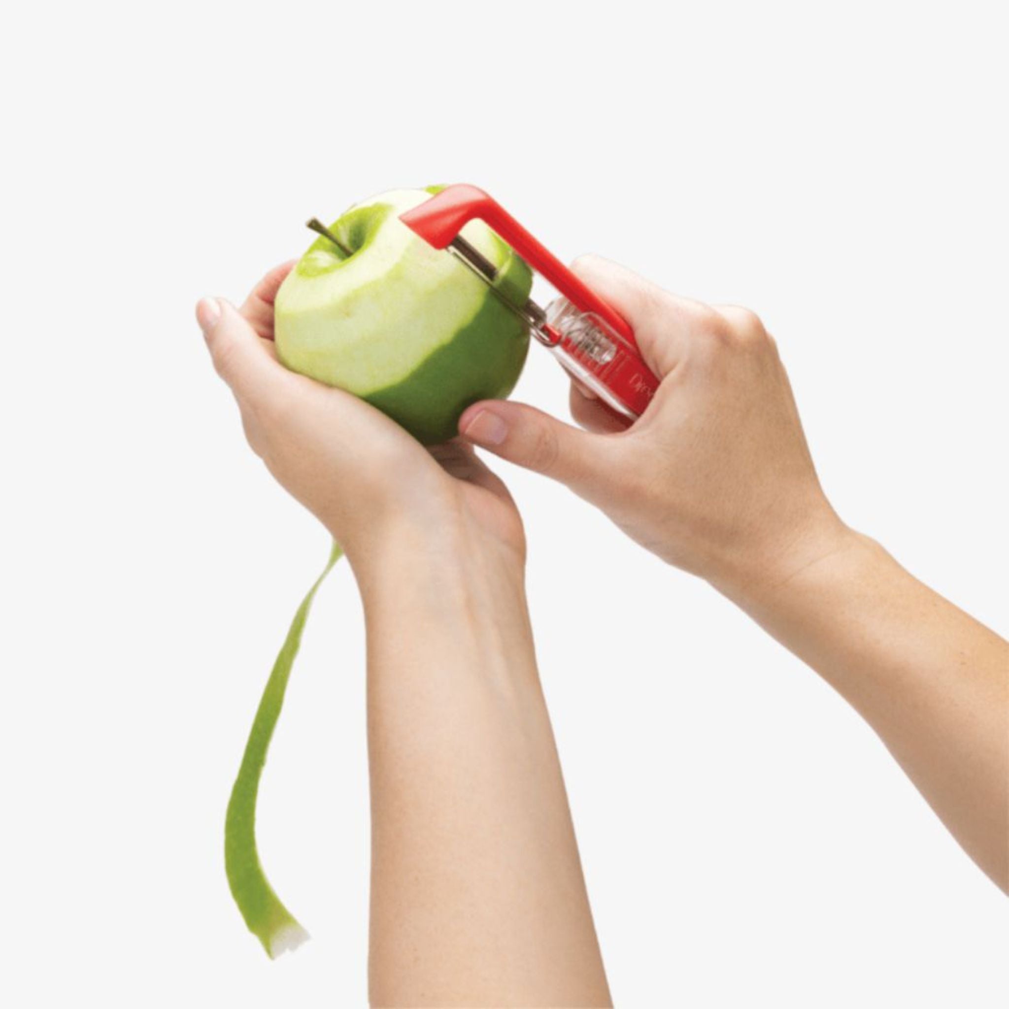 DreamFarm Stainless Steel Nylon Peeler with Sharpener Red (SH-DFSH4427-RD)