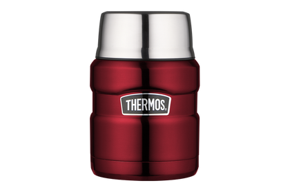 Thermos 0.47L SS King Food Jar with Folding Spoon - Cranberry (SK-3000-CR)