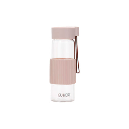 Kukeri 360ml Borosilicate Glass Bottle - Light Coffee