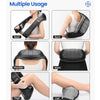 RENPHO Shiatsu Neck and Shoulder Massager with Adjustable Strap - Black (SNM-066 - BK)