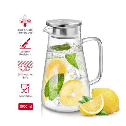Kukeri 1.5L Borosilicate Glass Jug