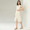 JA.SOCHA Shimmery Belted Linen Dress