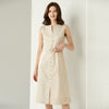 JA.SOCHA Shimmery Belted Linen Dress