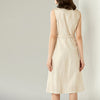 JA.SOCHA Shimmery Belted Linen Dress
