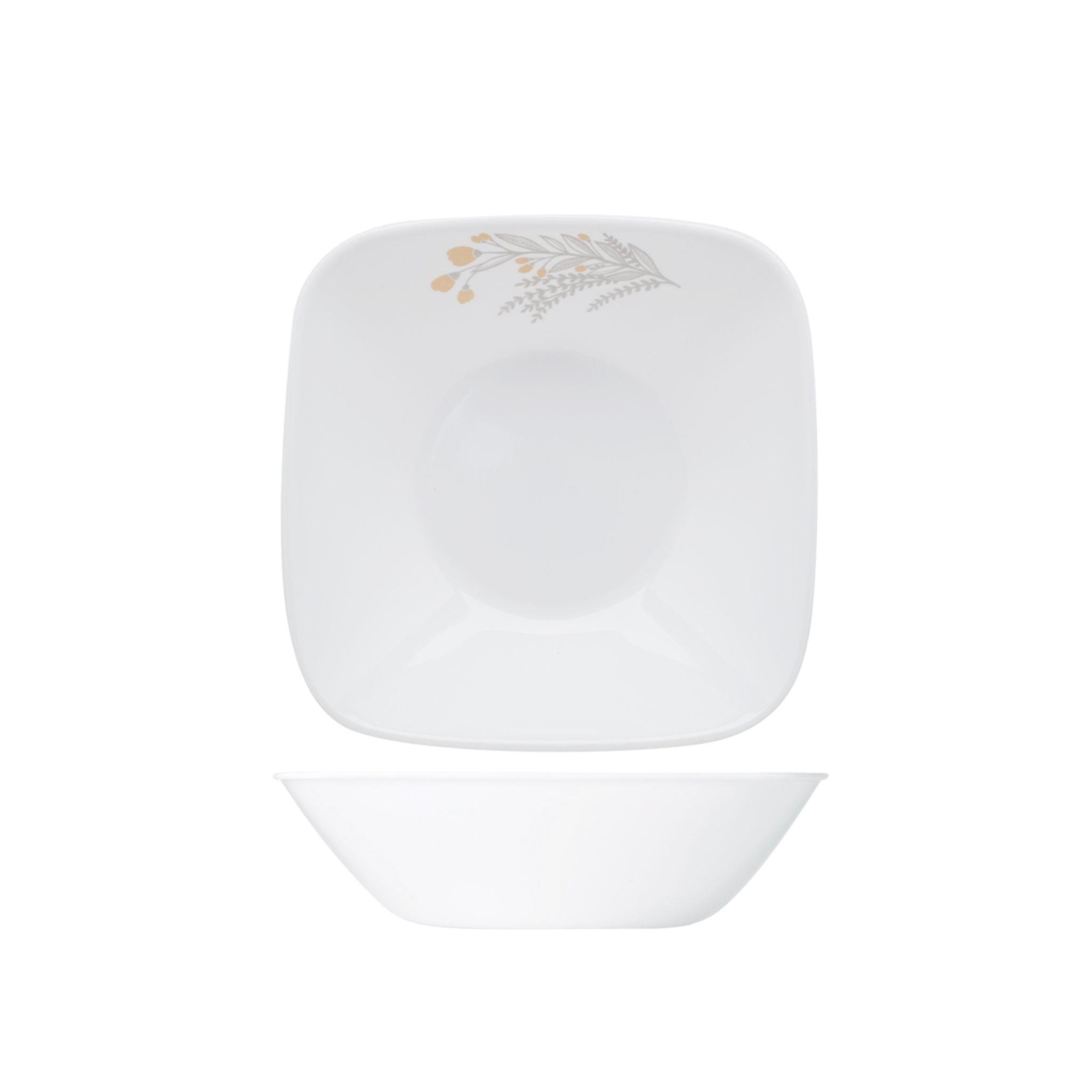 Corelle Square Round 1.4L Serving Bowl - Silver Crown (2348-SVC)