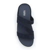 Sole Relief Diamond Embellished Slip-On Sandals - Navy