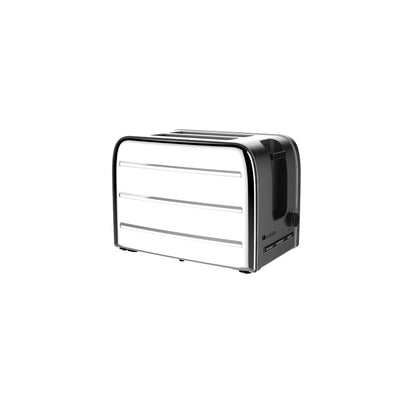 Odette Deauville 2-slice wide slot toaster - Polished Stainless Steel (T386)