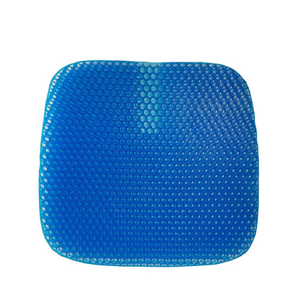 TRUE RELIEF Honey Comb TPE Cooling Gel Seat Cushion - Ocean Blue