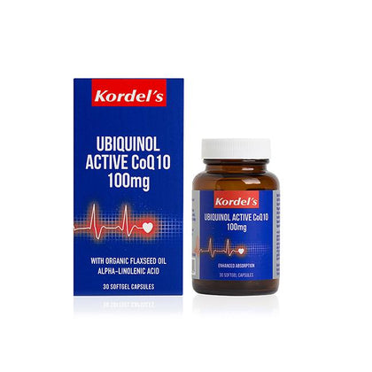 Kordel's Ubiquinol Active CoQ10 100mg (30 Softgel Capsules)