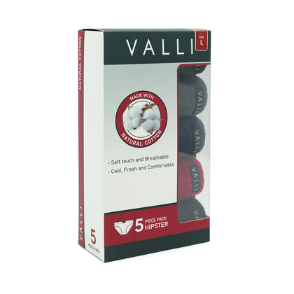 VALLI Natural Cotton Briefs (5-pc pack) - Assorted