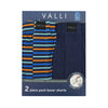 (Bundle of 2) VALLI Boxer Shorts (2-pc pack) - Navy/Stripe