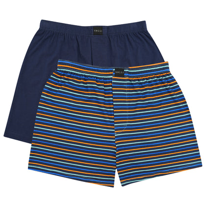 VALLI Boxer Shorts (2-pc pack) - Navy/Stripe