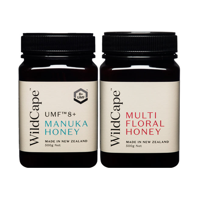 Wildcape Manuka UMF 8+ 500g & Multifloral Honey 500g