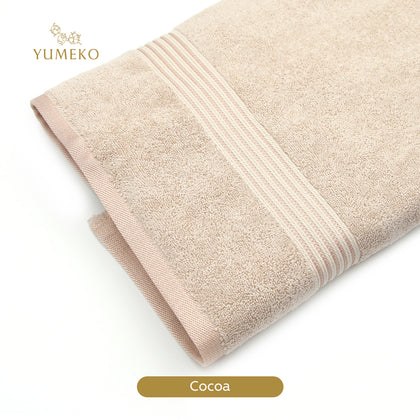 YUMEKO Sakura SPA Collection Bath Towel - Cocoa (YMK-SSC5220-480-BT-3)