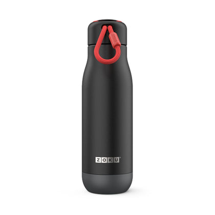 Zoku 18oz Stainless Steel Powder Coated Bottle - Black