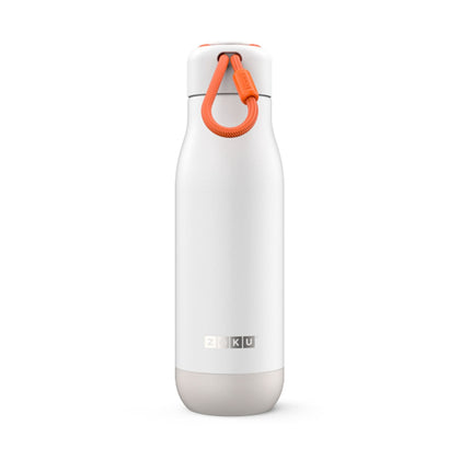 Zoku 18oz Stainless Steel Powder Coated Bottle - White