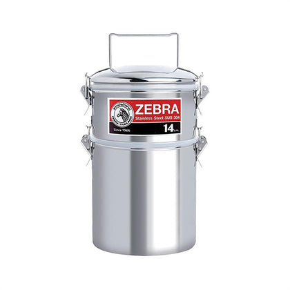 Zebra Zebra Stainless Steel Jumbo Food Carrier 14cm x 2