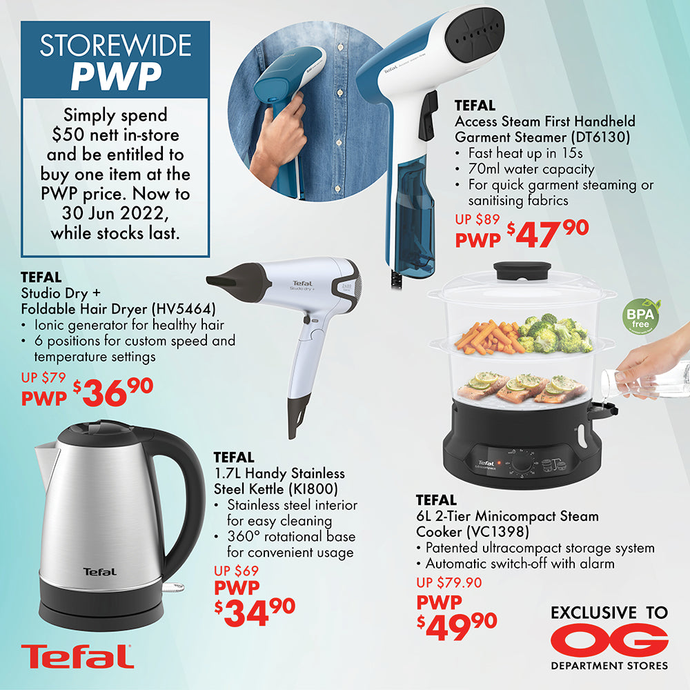 Storewide PWP with Tefal