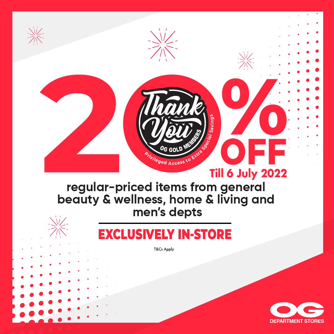Thank YOU OG Gold Members 💗 Special Savings Just for You!