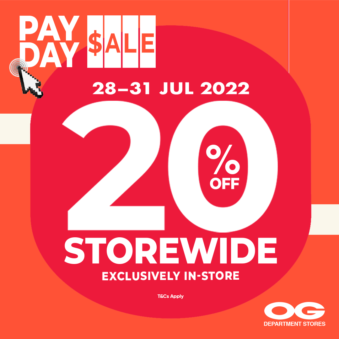 Yay it's Payday! Storewide 20% Off & Exclusive Beauty Offers 🎉 28–31 Jul